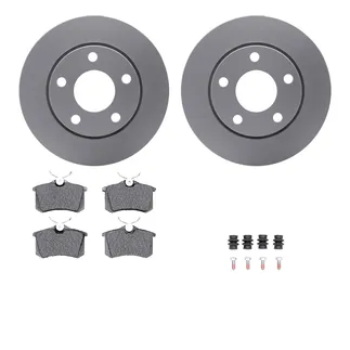 R1 Concepts WDTH1-73009 Brake Rotors - Carbon Coated W/ Euro Ceramic Pads & Hdw
